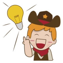 Bill, the fun and charming cowboy sticker #518506