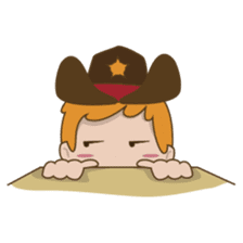 Bill, the fun and charming cowboy sticker #518507