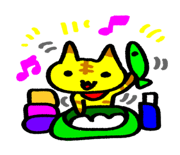 TRAVEL TIGER CAT sticker #519515