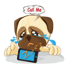Puggy Pug sticker #520716