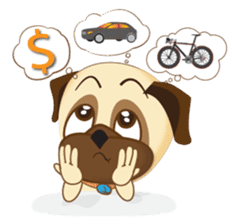 Puggy Pug sticker #520746