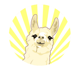 Funny alpaca and friends sticker #520834