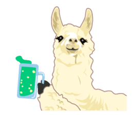 Funny alpaca and friends sticker #520848
