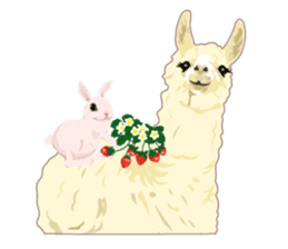 Funny alpaca and friends sticker #520852