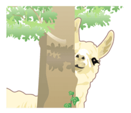 Funny alpaca and friends sticker #520854