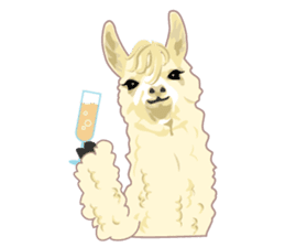 Funny alpaca and friends sticker #520864