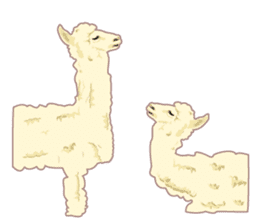 Funny alpaca and friends sticker #520866
