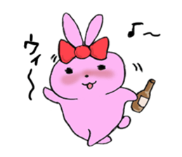 drinker rabbit sticker #521701