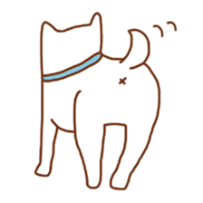 My lovely white dog Aru sticker #521800