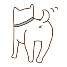 My lovely white dog Aru sticker #521800