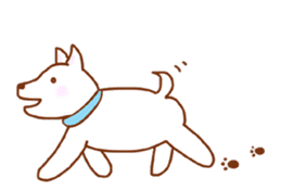 My lovely white dog Aru sticker #521805