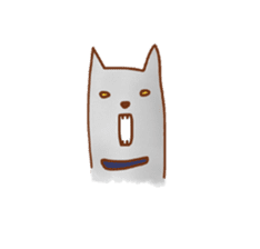 My lovely white dog Aru sticker #521812