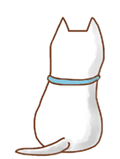 My lovely white dog Aru sticker #521814