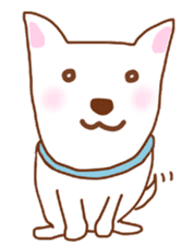 My lovely white dog Aru sticker #521821