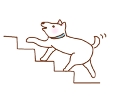 My lovely white dog Aru sticker #521824