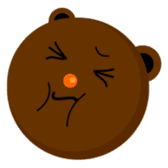 Round Face Brown Beast sticker #521843