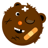 Round Face Brown Beast sticker #521850