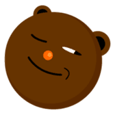Round Face Brown Beast sticker #521852