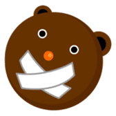 Round Face Brown Beast sticker #521860