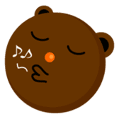 Round Face Brown Beast sticker #521861