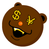 Round Face Brown Beast sticker #521862