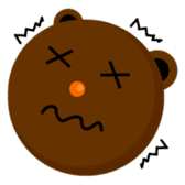 Round Face Brown Beast sticker #521863