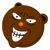 Round Face Brown Beast sticker #521867