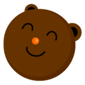 Round Face Brown Beast sticker #521871