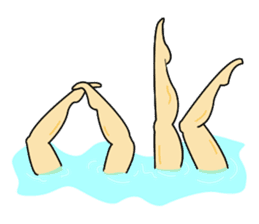Daily life of the swimmer sticker #521918