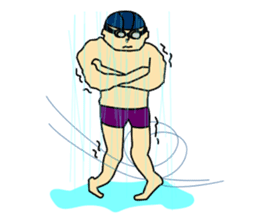 Daily life of the swimmer sticker #521922