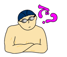 Daily life of the swimmer sticker #521924