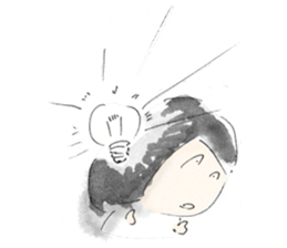 The boy with bobbed hair. sticker #521979