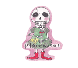 Skeleton Uhbe-san(1) sticker #523162