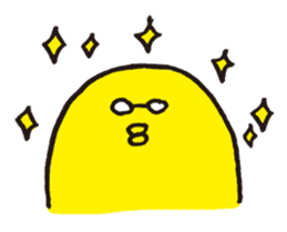 We love yellow and the glasses 2 sticker #524444