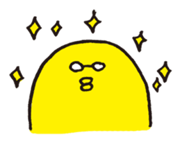 We love yellow and the glasses 2 sticker #524444