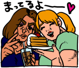 Girls friendship & muscle sticker #524630