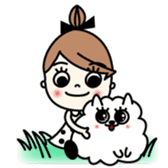 Miss MODAN & White English ver. sticker #525034