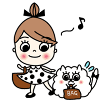 Miss MODAN & White English ver. sticker #525035