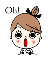 Miss MODAN & White English ver. sticker #525037