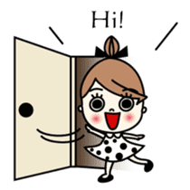 Miss MODAN & White English ver. sticker #525042