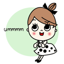 Miss MODAN & White English ver. sticker #525050