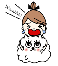 Miss MODAN & White English ver. sticker #525058