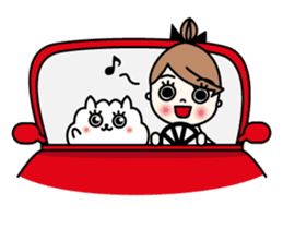 Miss MODAN & White English ver. sticker #525061