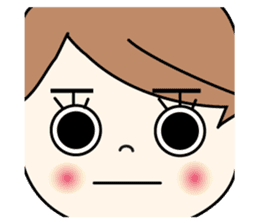 Miss MODAN & White English ver. sticker #525064