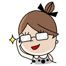 Miss MODAN & White English ver. sticker #525065