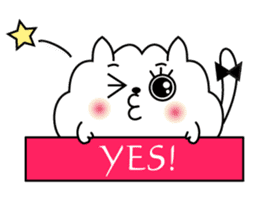 Miss MODAN & White English ver. sticker #525066