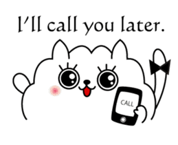 Miss MODAN & White English ver. sticker #525068