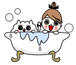 Miss MODAN & White English ver. sticker #525070