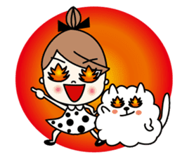 Miss MODAN & White English ver. sticker #525073