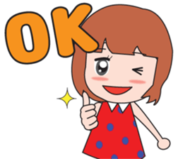 Girl society stamp sticker #525078